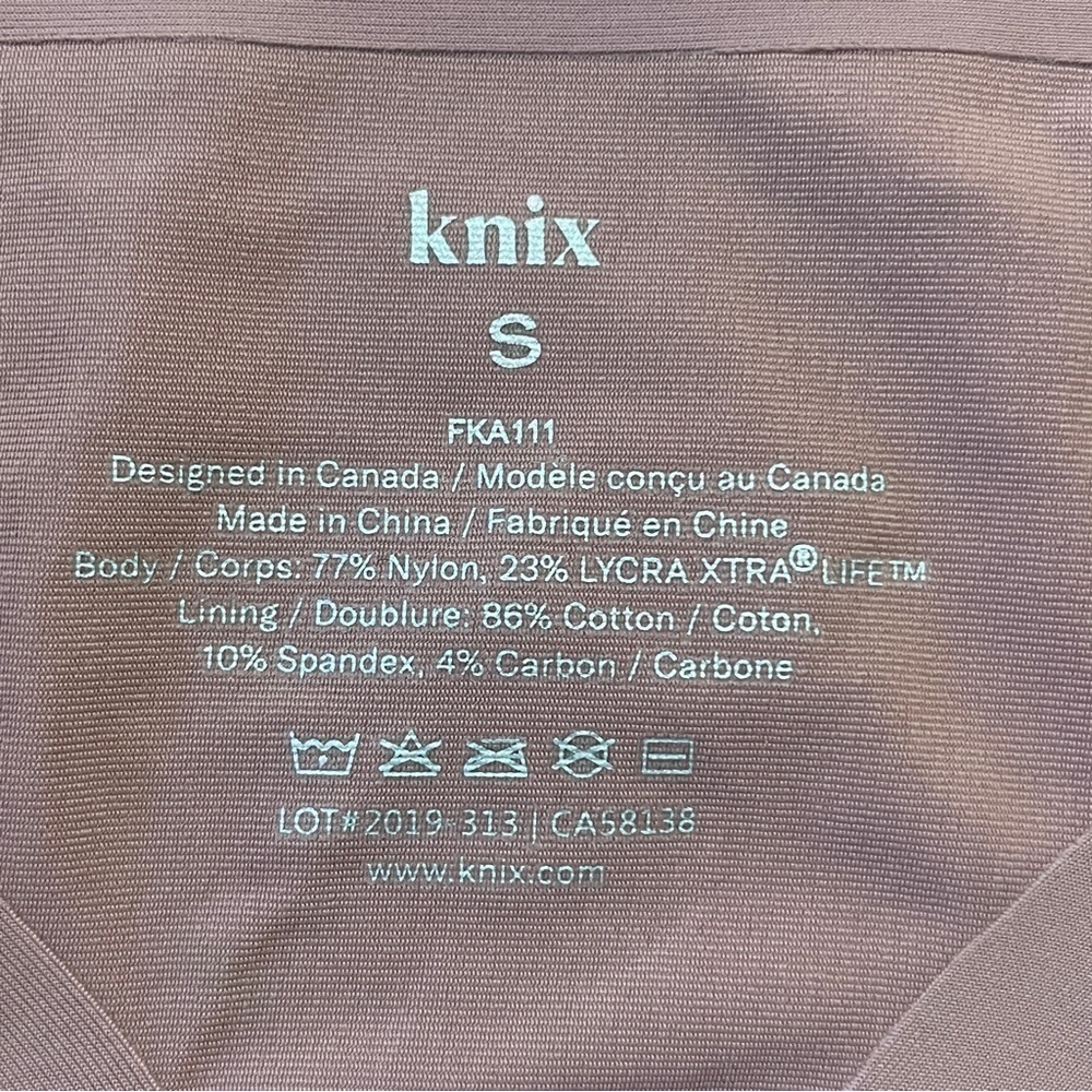 NWOT Knix Essential Scalloped Thong Pink Mauve Sz. S - Picture 2 of 5